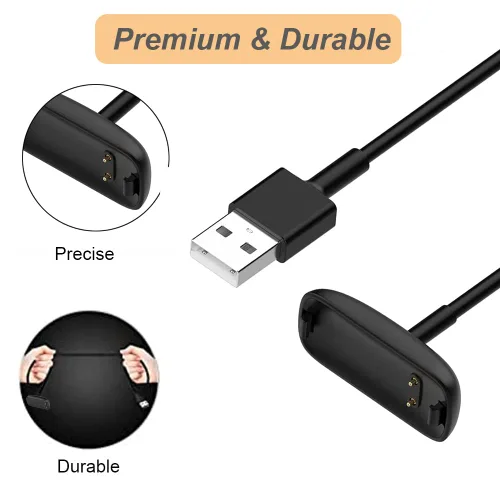 Vista 3 de Nisyctk Cargador para Fitbit Inspire 3, cable de carga USB de repuesto para Fitbit Inspire 3 (3.3 pies/3.3 ft) (1)