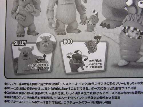 Vista 5 de Revoltech - Figura de acción de la colección de figuras de Disney Pixar de Monsters, Inc James P. Sullivan