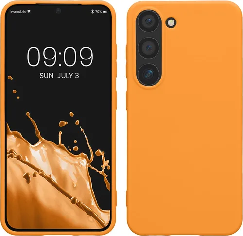 Vista 59 de kwmobile Funda compatible con Samsung Galaxy S23 - Funda protectora de silicona TPU suave y delgada - Piedra antigua