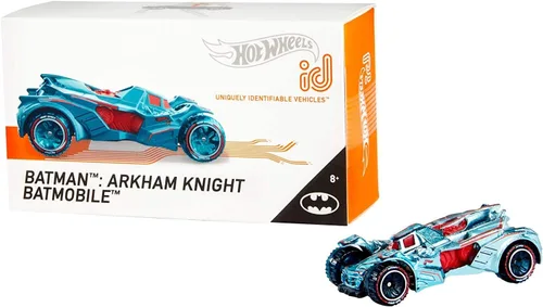 Vista 2 de Hot Wheels - Vehículo de identificación Arkham Batmobile con chip NFC integrado, único identificable, escala 1:64, para niños de 8 años en adelante