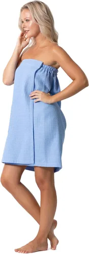 Vista 49 de Robe Direct Quick Dry, Lightweight Waffle Spa/Bath Wrap with Adjustable Closure & Elastic Top