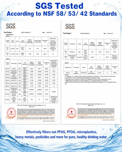 Vista 6 de Mate 3 - Filtro de agua de ósmosis inversa para encimera, 3:1 de pura para drenar, jarra inteligente de autollenado de 44 onzas, purificador de agua