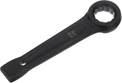 Vista 4 de uxcell Llave tipo anillo de extremo de caja de 0.866 in, herramienta de mano de llave de cabeza única de acero de alta resistencia Hand Tool