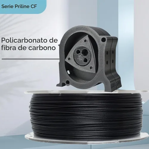 Vista 3 de Filamento de fibra de carbono PRILINE, filamento de fibra de carbono y policarbonato para impresora 3D de 1.75 mm, filamento de fibra de carbono