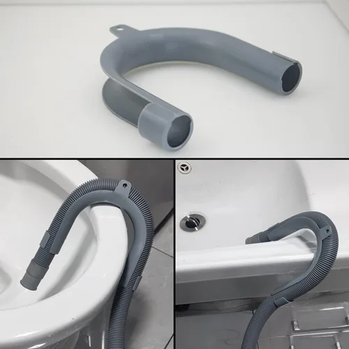 Vista 7 de Elyfree Manguera de drenaje universal para lavadora de 6.5 pies, kits de extensión de manguera de drenaje flexible para lavadora, manguera corrugada