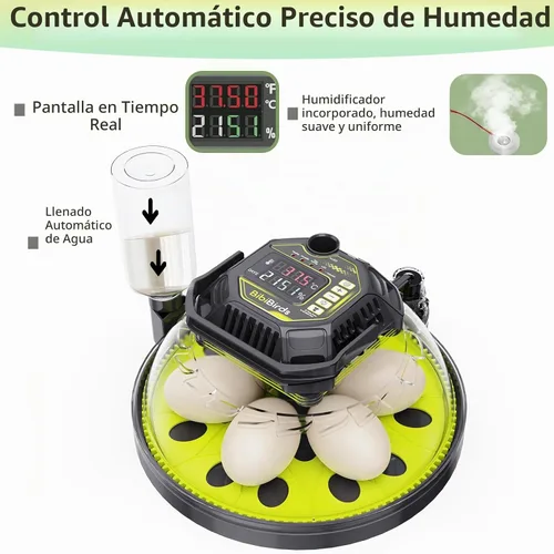 Vista 2 de Incubadoras de huevos para incubar huevos, control de temperatura y humedad