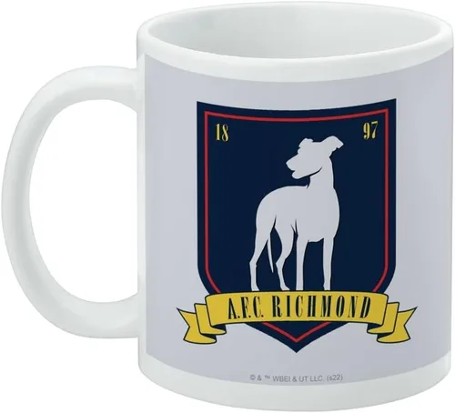 Vista 3 de Ted Lasso A.F.C. Richmond - Taza de café de cerámica, tazas de regalo novedosas para café, té y bebidas calientes, 11 onzas, color blanco