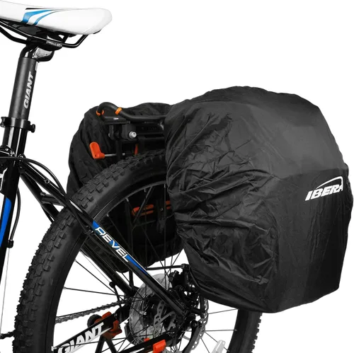 Vista 4 de Ibera Funda de lluvia para bicicleta para todo tipo de clima para bolsas y alforjas