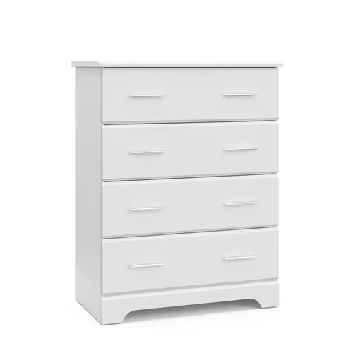 Vista 18 de Storkcraft Brookside Cómoda de 2 cajones con cambiador encima (negro) – Certificado Gold GREENGUARD, cómoda de cajones y cubos fácil de combinar