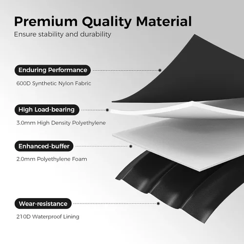 Vista 7 de WELKIN Organizador de maletero de automóvil de 15 galones/60L con tapa y divisores - Organizador de almacenamiento plegable resistente para SUV