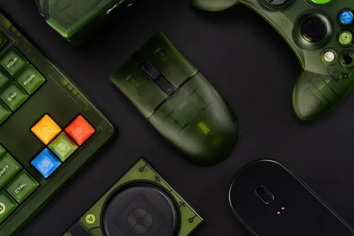 Vista 6 de 8BitDo Retro R8 Mouse con sensor óptico PAW 3395 DPI 26K, ratón inalámbrico de sondeo 4K con base de carga, botones programables y interruptores