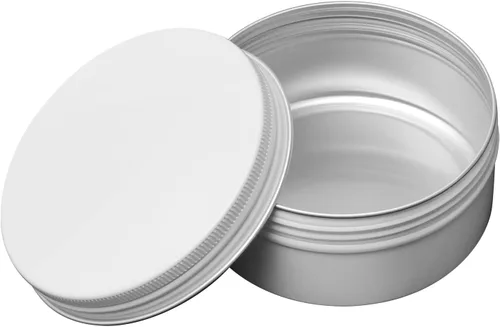 Vista 56 de Othmro Latas redondas de metal de 8.3 onzas, latas de aluminio, contenedores recargables de 8.5 fl oz, botellas de lata con tapa de tornillo