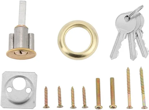 Vista 2 de Cerradura de cerrojo de metal resistente para puertas de madera y hierro