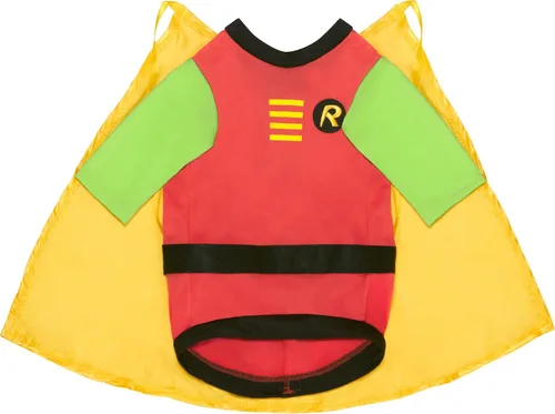 Vista 5 de Disfraz de Robin de Teen Titans de Rubies Costume., S, Verde y Rojo