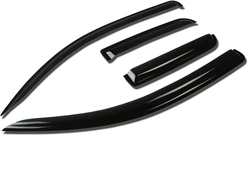 Vista 11 de Auto Dynasty 4 viseras adhesivas para ventana compatibles con Avalon de 4 puertas 2000 2001 2002 2003 2004 2000-2004, deflector protector de lluvia