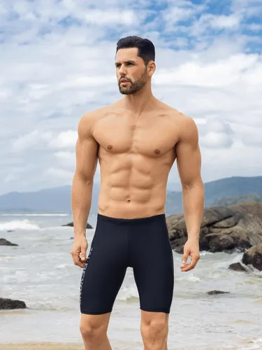 Vista 9 de 361 Swim Jammers for Men, Pro Racing Training Swimsuit, Chlorine Resistant Endurance Swimming Pants