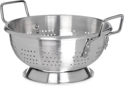 Vista 4 de Carlisle FoodService 60278 - Colador de aluminio con asas (8 cuartos de galón)