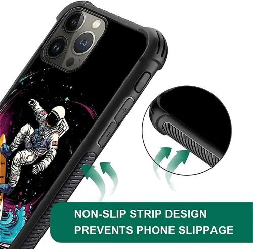 Vista 13 de Funda compatible con iPhone 15, diseño de elefantes africanos, diseño increíble a prueba de golpes, antiarañazos, carcasa trasera de policarbonato