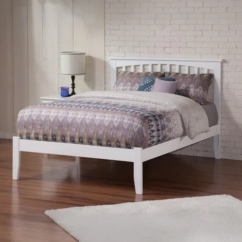 Vista 16 de AFI, Mission Queen - Cama plataforma color espresso