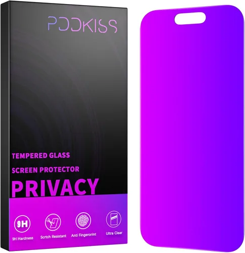 Vista 8 de PAPIKISS - Protector de pantalla de privacidad compatible con iPhone 13/iPhone 14/iPhone 13 Pro, pantalla de 6.1 pulgadas, degradado colorido anti