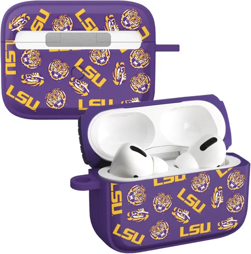 Vista 8 de Affinity Bands LSU Tigers HDX - Funda compatible con Apple AirPods Gen 1 y 2 (rayas de pintura)