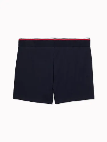 Vista 2 de Tommy Hilfiger Pantalones cortos de cintura alta adaptables para mujer con trabillas para dominar