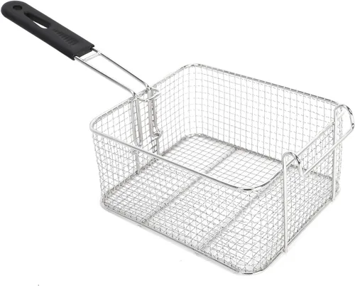 Vista 3 de EH81 2500W MAX 110V 6.3QT/6L Acero Inoxidable Solo Cilindro Freidora Eléctrica Enchufe de EE.UU
