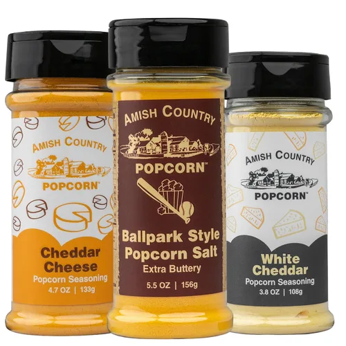Vista 18 de Amish Country Popcorn Paquete de 6 paquetes de polvo de palomitas de maíz, anticuado, sin OMG