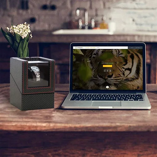Vista 7 de Bobinadora de reloj para relojes automáticos Caja de reloj Bobinadora automática Motor japonés con opción de batería