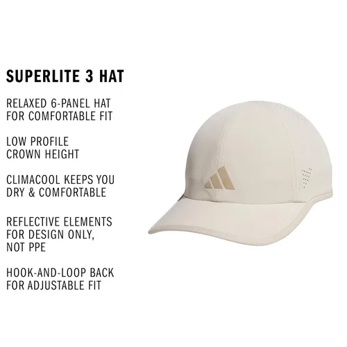 Vista 13 de Adidas Superlite - Gorra deportiva ajustable de ajuste relajado para entrenamiento