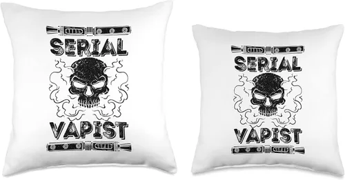 Vista 3 de Vape Vapor E-Smoker Vaping Serial Vapist E-Cigarette - Almohada de 16 x 16 pulgadas, multicolor