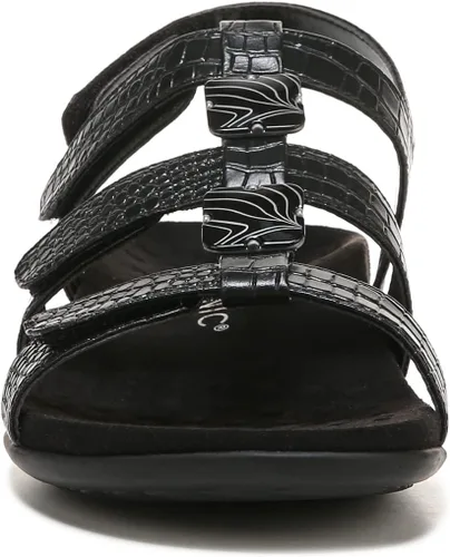 Vista 6 de Vionic Sandalia Rest Amber Backstrap para mujer, Negro