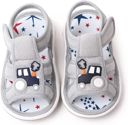 Vista 3 de OAISNIT Sandalias de verano para bebé niño y niña, zapatos chirriantes, ligeros, antideslizantes, para niños pequeños