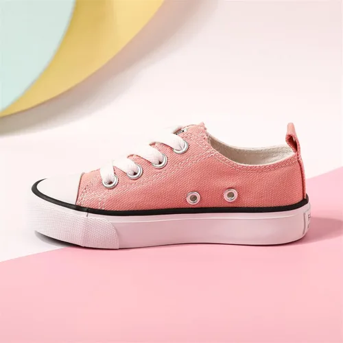 Vista 4 de PATPAT Tenis sin cordones para niños y niñas, tenis para niños pequeños, zapatos de lona para niños pequeños, Blanco