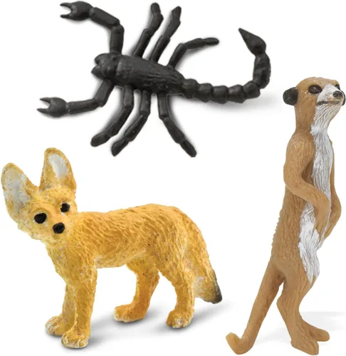 Vista 4 de Safari Ltd. Good Luck Minis Desert Fun Pack - Paquete de 8 figuras de animales (1) pulgadas, juguete para niños, niñas y niños a partir de 5 años