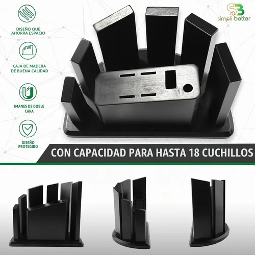 Vista 2 de Bloque magnético para cuchillos (bloque de KKK)