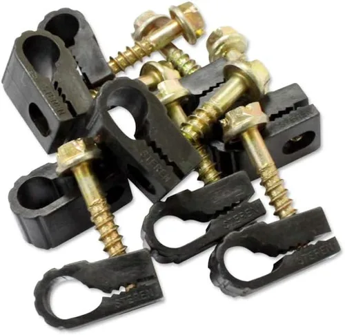 Vista 20 de STEREN Clips coaxiales para cables - Soporte para cables - Clips de alambre - Clips laterales para colgar - Soporte de cable para escritorio Gris
