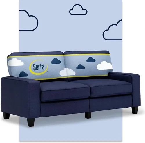 Vista 33 de Serta Palisades Sofás Tapizados para Sala, Sofá de Diseño Moderno, Tela, Beige
