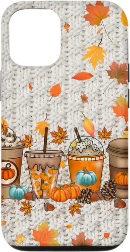 Vista 28 de Thanksgiving Fall Fall Leaves Autumn Pumpkin Spice Phone Case for iPhone 17
