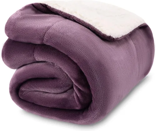 Vista 24 de NANPIPER - Manta de forro polar Sherpa, suave y esponjosa, mantas individuales para sofá, color negro, de 60x80 pulgadas