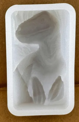 Vista 2 de Molde de silicona para dinosaurio, jabón, cera de yeso, resina de arcilla T-REX, herramienta de manualidades