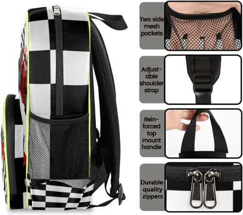 Vista 5 de Mochila personalizada para niños pequeños, mini mochilas personalizadas para preescolar, mochila escolar para niños y niñas, camión volquete, Opción