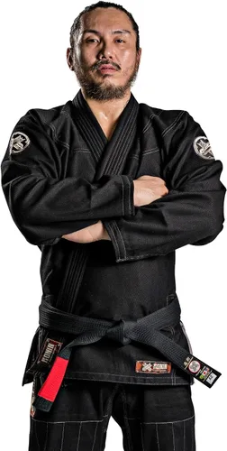 Vista 6 de Kurosawa Jiu Jitsu BJJ Gi Uniforme de Ronin - Chaqueta y pantalones negros tradicionales