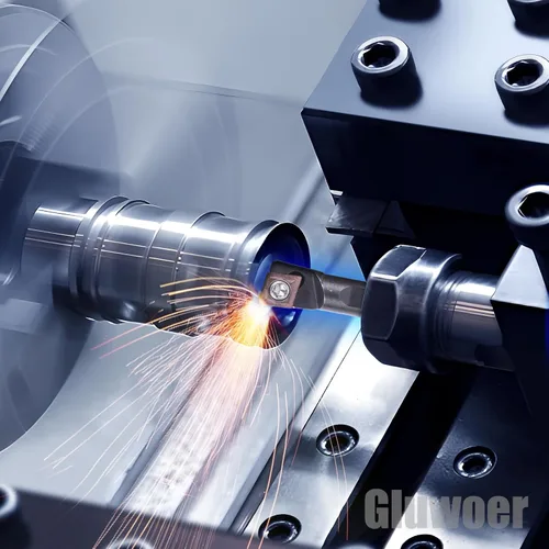 Vista 7 de Juego de 15 piezas de barra perforadora interna indexable para torno - 5 piezas de soporte para herramientas de torno de metal - 10 insertos de 5