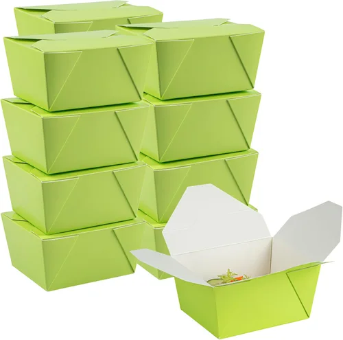 Vista 20 de Restaurantware Bio Tek - Cajas para llevar de 30 onzas, 200 loncheras para llevar, cierre de tabulación, resistentes al calor, desechables, de papel