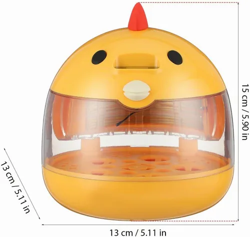 Vista 3 de BESTonZON Incubadora de huevos pequeños para incubar pollos, codorniz, cría de aves de corral inteligente con control automático de humedad de giro