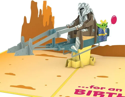 Vista 16 de Lovepop Star Wars™ The Death Star™ Tarjeta Desplegable de Enfrentamiento de la Estrella de la Muerte, Tarjeta 3D, Tarjeta de Cumpleaños, Tarjeta