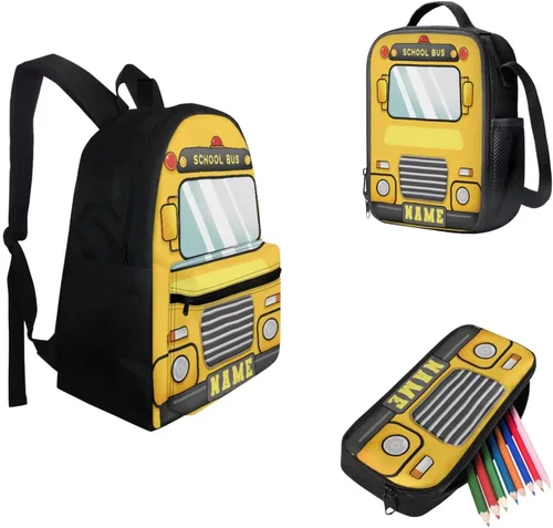 Vista 185 de FOR U DESIGNS Fuego baloncesto impreso niños escuela mochilas viaje mochila libro bolsa