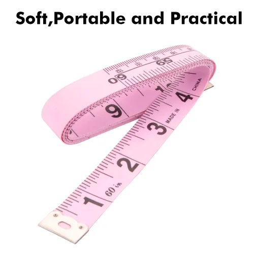 Vista 4 de 2 cintas métricas para el cuerpo, cinta métrica suave para tela de costura corporal, tela a medida, juego de cintas métricas retráctiles de doble