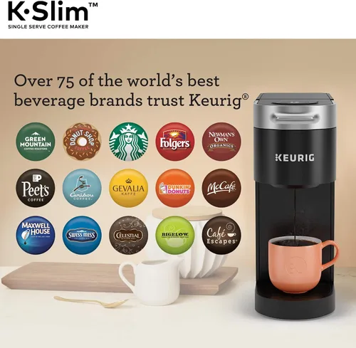 Vista 10 de Keurig - Cafetera K-Slim para Cápsulas K-Cup de Folgers Black Silk, café oscuro tostado, 72 cápsulas K-Cup